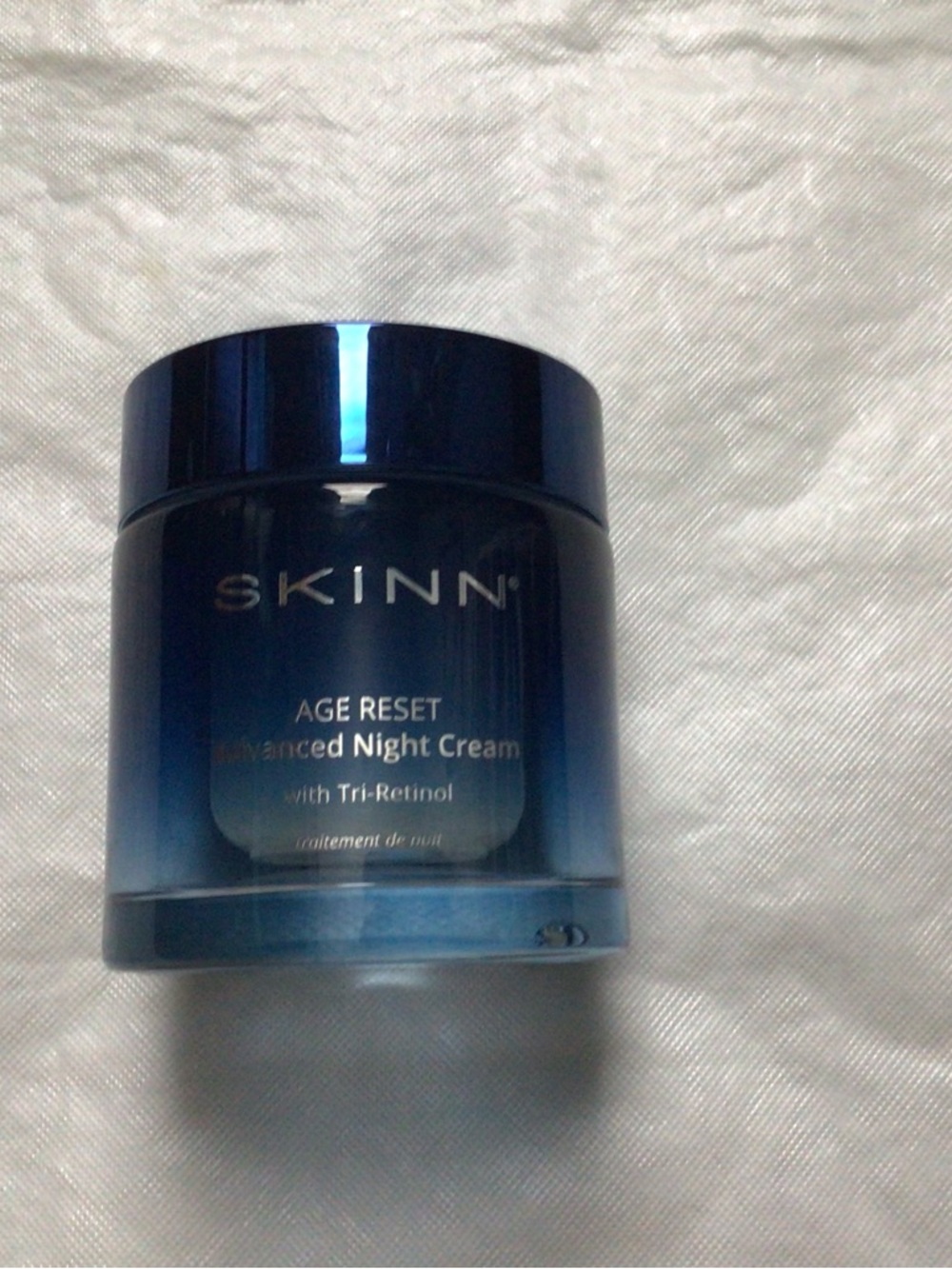 SKINN Age Reset Advanced Night Cream - Deep Blue Jar